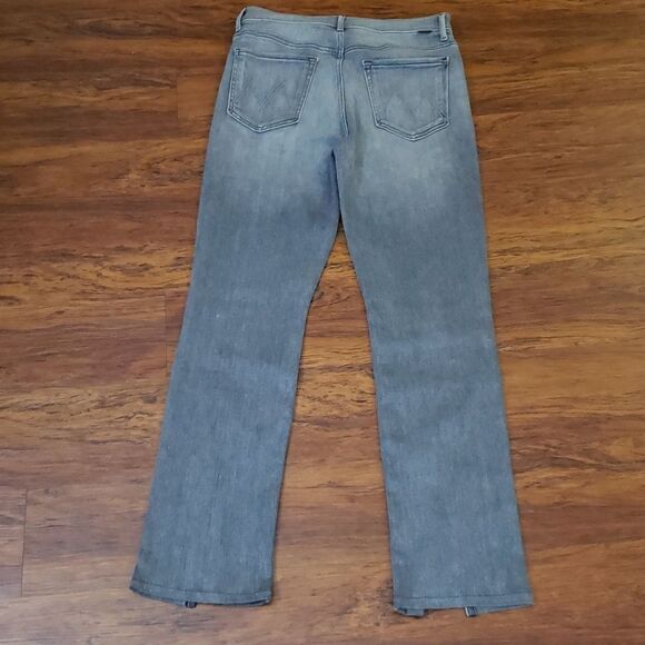 MOTHER Denim Gray Chic Feminine Edgy Streetwear Grunge High Waist Jeans Size 30 - Picture 10 of 13